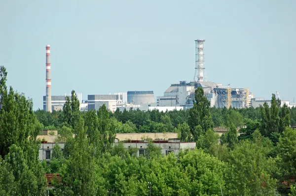 stock image Lost city Pripyat and Chernobyl nuclear power station