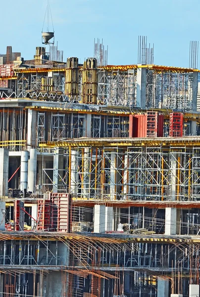 stock image Construction site detail with scaffolding