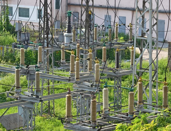 AC substation high voltage — Stock Photo, Image