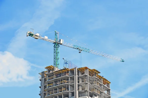 Crane and construction site — Stock Photo, Image