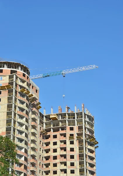 stock image Crane and construction site