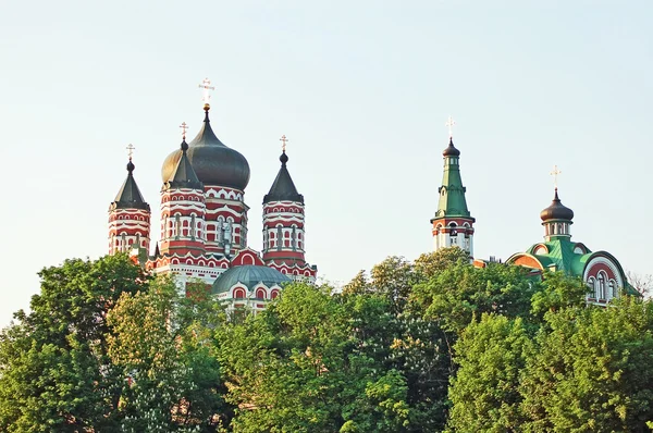 Orthodox cathedral in Feofaniya — Stock Photo, Image