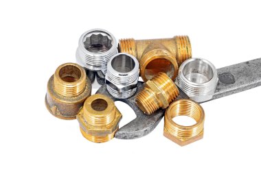 Sıhhi tesisat boru, Vana ve İngiliz anahtarı