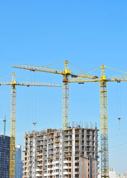 stock image Crane and construction site