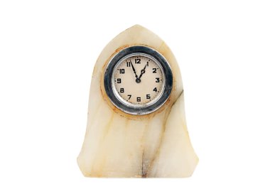 Antique marble clock clipart