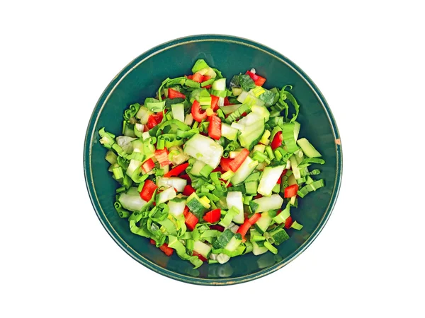 Salada de primavera fresca em uma tigela — Fotografia de Stock