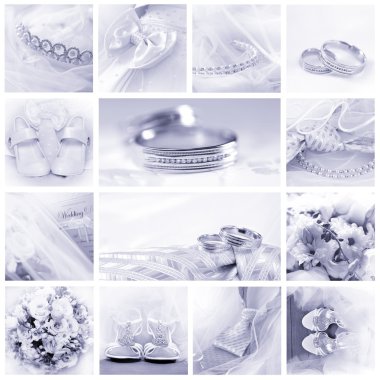 Wedding collage clipart