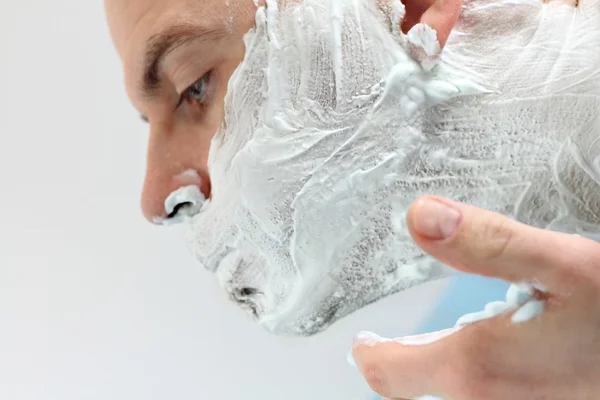 stock image Shaving time