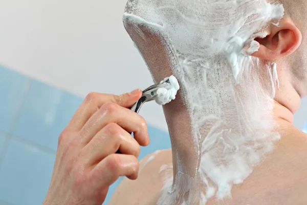 stock image Hand with razor