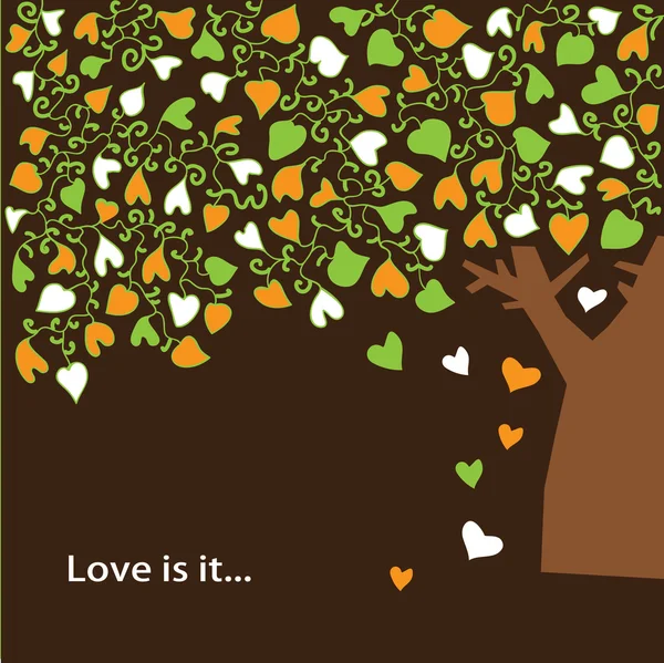 L'amour est là ... — Image vectorielle