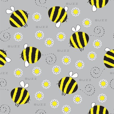 The buzzing of a bumblebee clipart