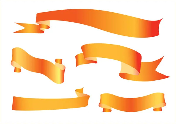 Ruban orange — Image vectorielle