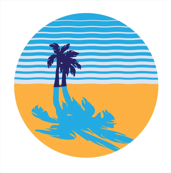 Tropischer Strand — Stockvektor