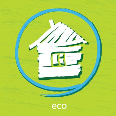 Eco house clipart