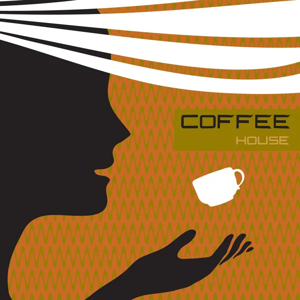 Kahve evi — Stok Vektör