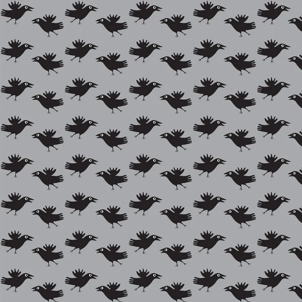 Volano i corvi . — Vettoriale Stock