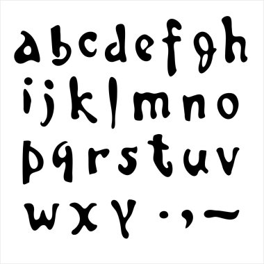 Vector alphabet. clipart