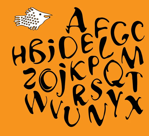 Kalligrafie alfabet — Stockvector