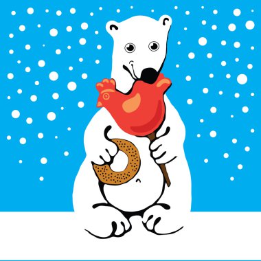 Polar bear. clipart