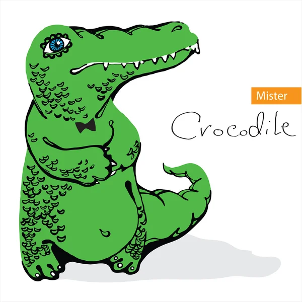 Herr Krokodille – stockvektor