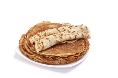 Hill of tasty pancakes clipart
