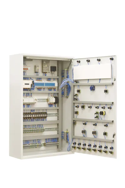 Panel de interruptor eléctrico industrial — Foto de Stock