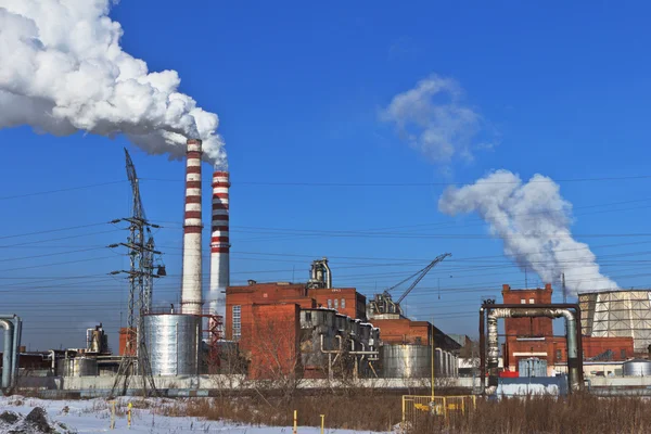 stock image Factory on electric power manufacture