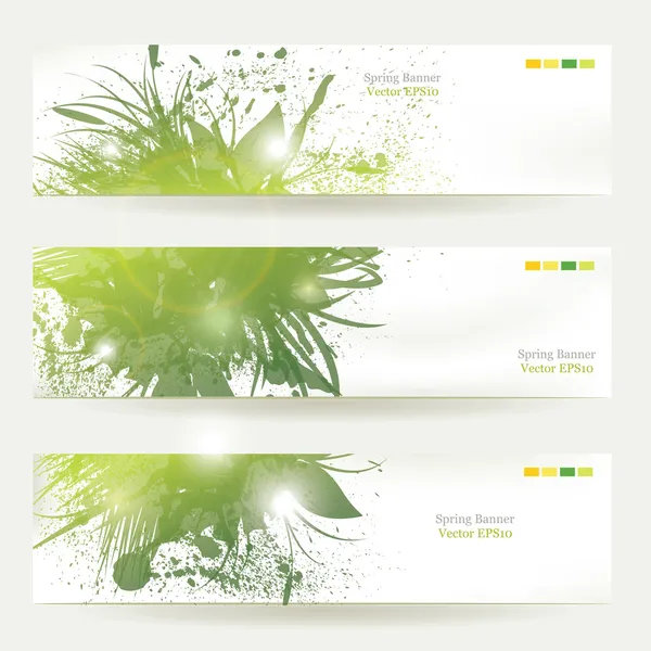 Set of three banners — Stock Vector