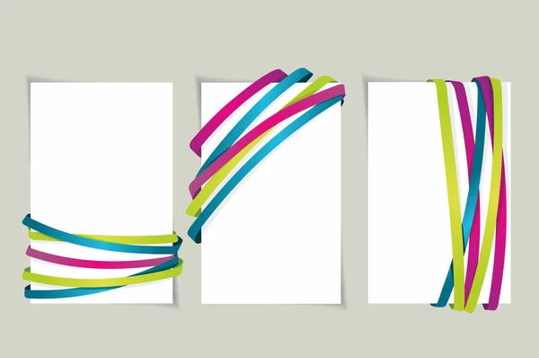 Band och banderoll kollektion. Bokmärken för vektorer. — Stock vektor