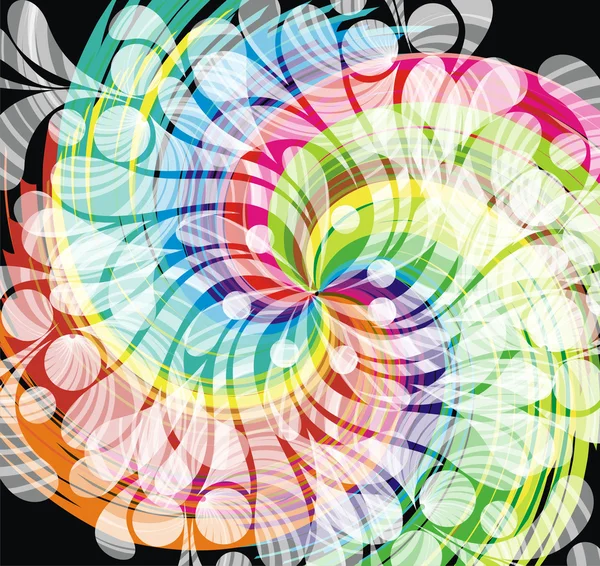 Kleurrijke swirl achtergrond — Stockvector