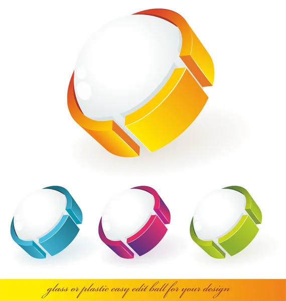 Sphere 3d design — Stock Vector
