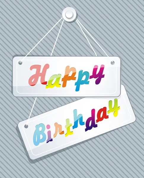 Ілюстрація листівки до дня народження — стоковий вектор