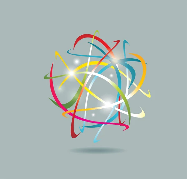 Icono abstracto empresarial — Vector de stock