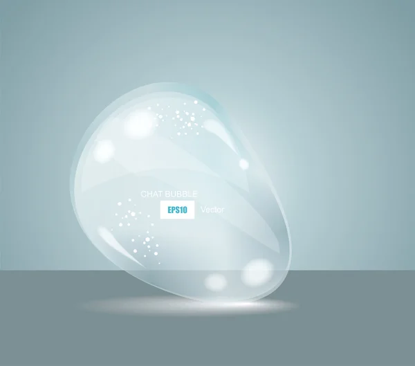 Vector Idee Lampen. Glas Chat Bubbels — Stockvector