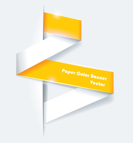 Uppsättning origami banners, vektor illustration — Stock vektor