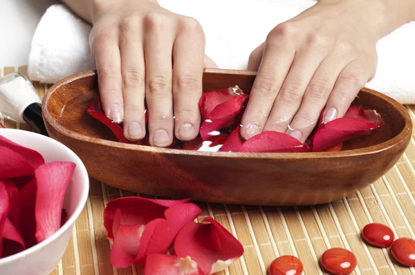 Spa delle mani. Concetto manicure — Foto Stock