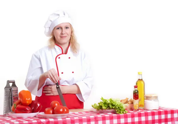 Aantrekkelijke vrouw koks — Stockfoto