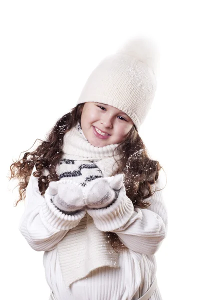 Fata de iarna — Fotografie, imagine de stoc