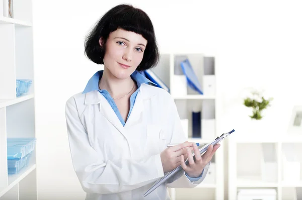 Doctor with a tablet — Stock Photo, Image