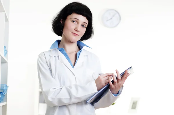 Doctor with a tablet — Stock Photo, Image