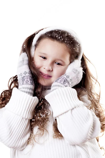 Fata de iarna — Fotografie, imagine de stoc