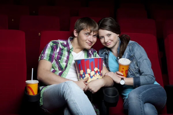 Paar im Kino — Stockfoto