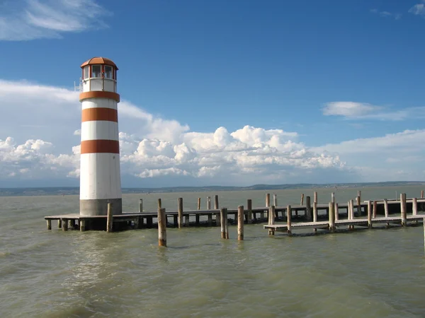 Lighthouse of podersdorf — Stock Photo, Image