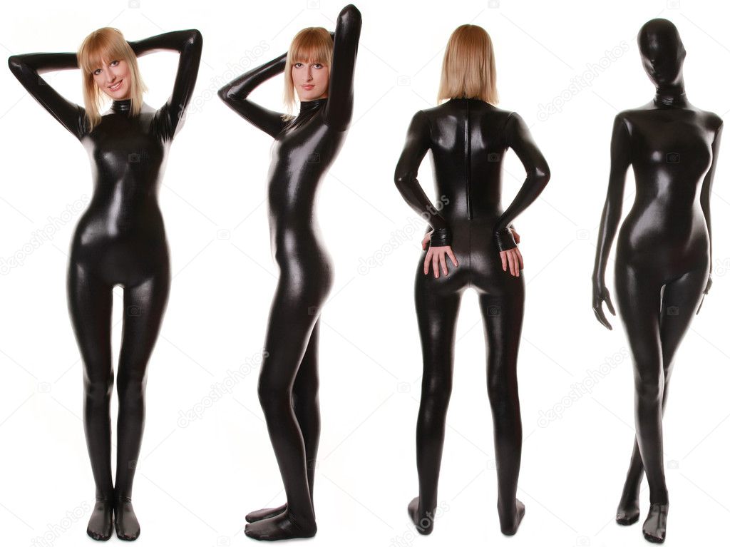 Women's Black Spandex Catsuit