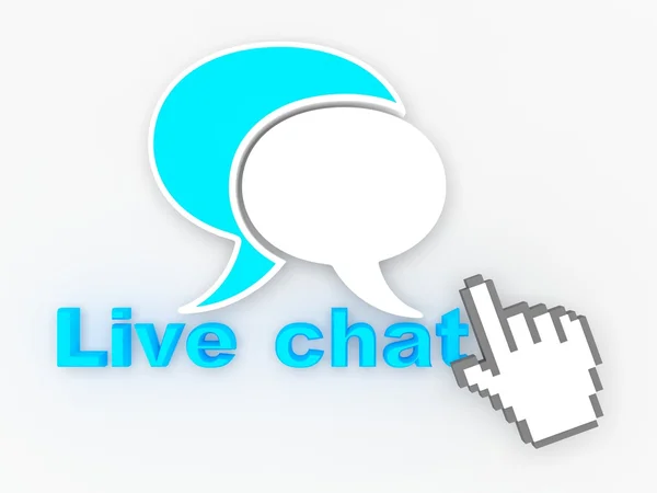 Chat en vivo — Foto de Stock