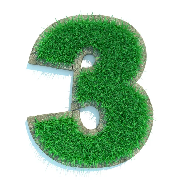 Grass Numbers — Stock Photo, Image