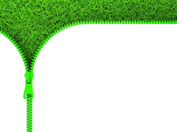 Zipped Grass — Stock Photo, Image