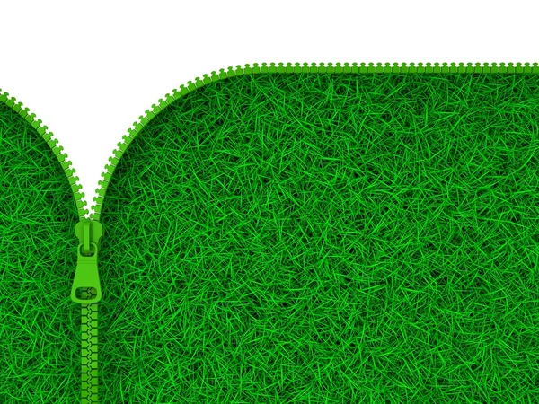 Zipped Grass — Stock Photo, Image