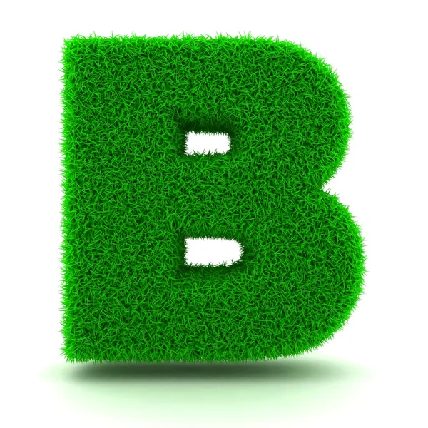 Grass letter — Stock Photo, Image