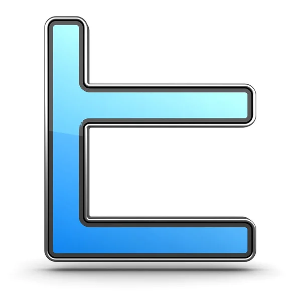 Blauwe letter — Stockfoto